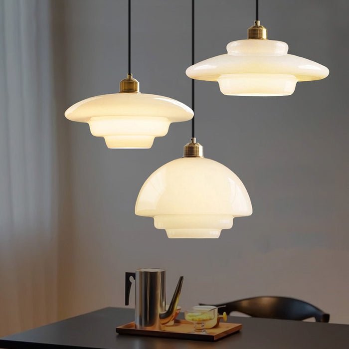 Opalune | Minimalistische Witte Glazen Hanglamp – Bolvormig Design & Zacht Diffuus Licht