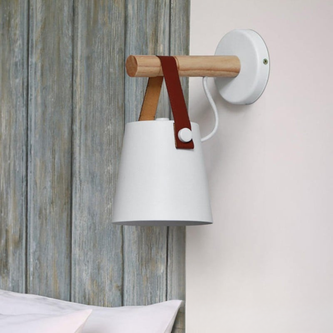 Norava | Houten LED Wandlamp – Warm Licht & Modern Minimalistisch Design voor Elke Ruimte