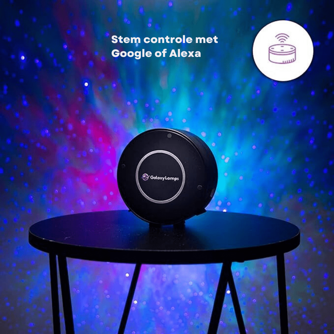 CosmiGlow | Galaxy Projector met Sterrenhemel & Kleureffecten – Draaibare 360° Lichtshow voor Slaapkamer of Relaxruimte