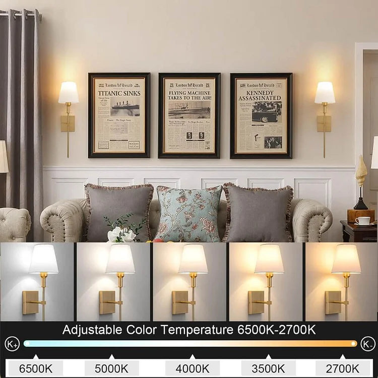Oplaadbare draadloze wandlamp ( 2 Packs )