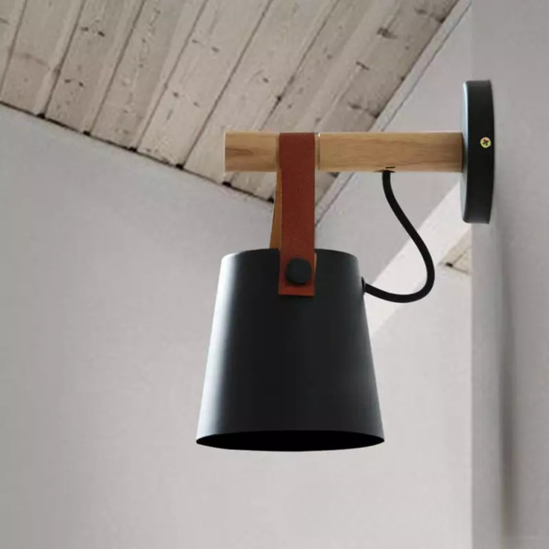 Norava | Houten LED Wandlamp – Warm Licht & Modern Minimalistisch Design voor Elke Ruimte