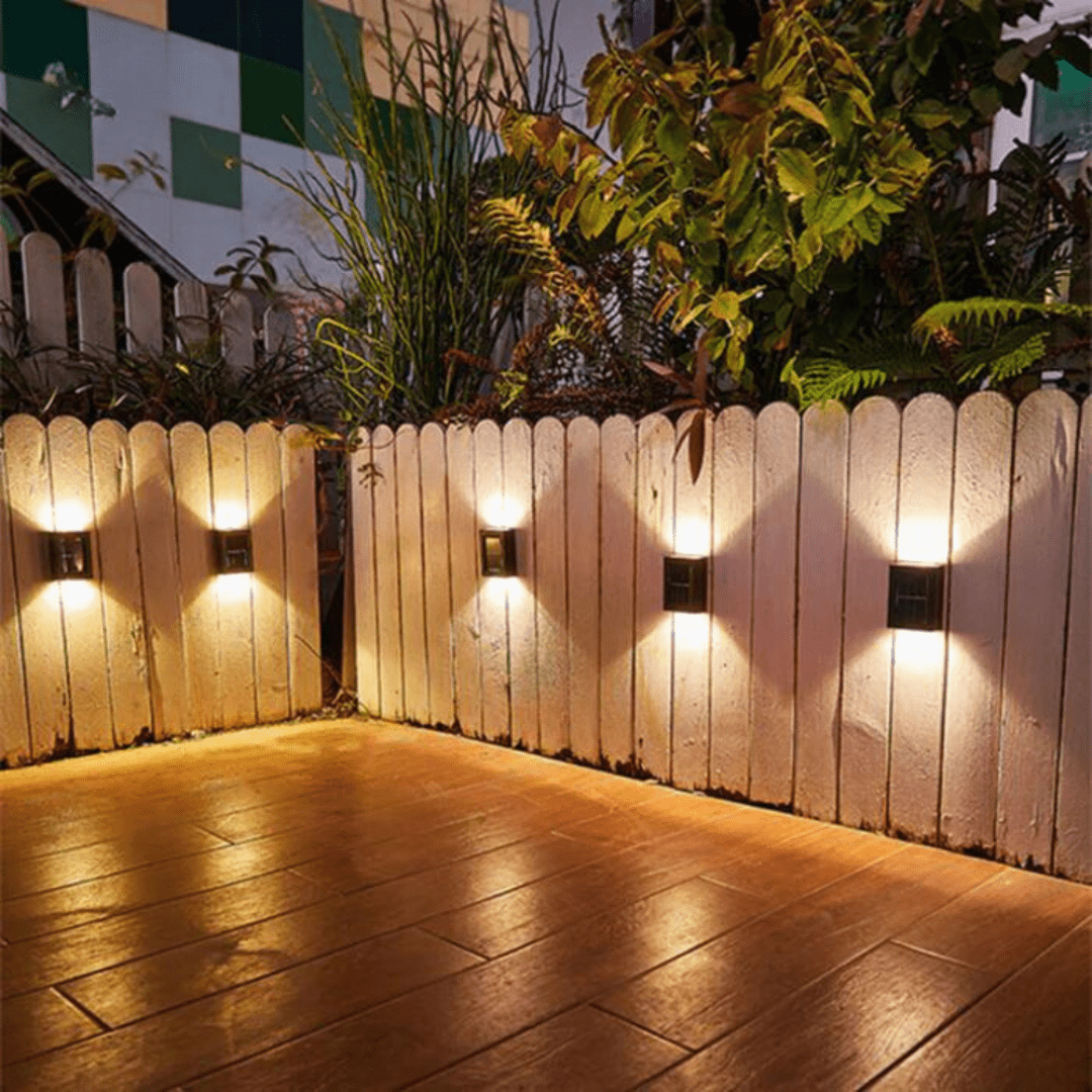 AuroraLux | Luxe Draadloze Solar Wandlampen – Warm Licht & Weerbestendig Design