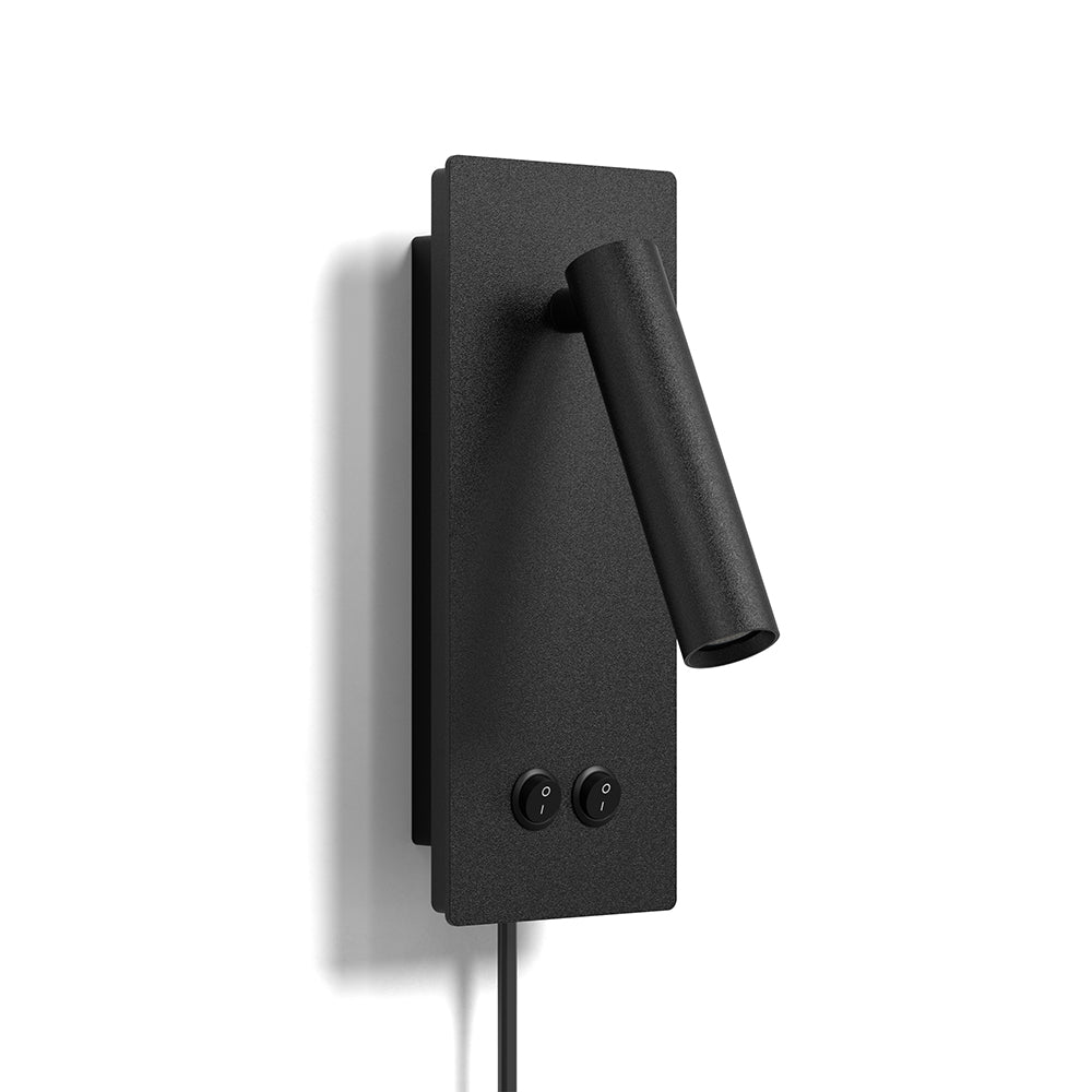 Lunavo | LED Wandlamp met Flexibele Leesarm – USB & Hardwired of Plug-in Bedverlichting