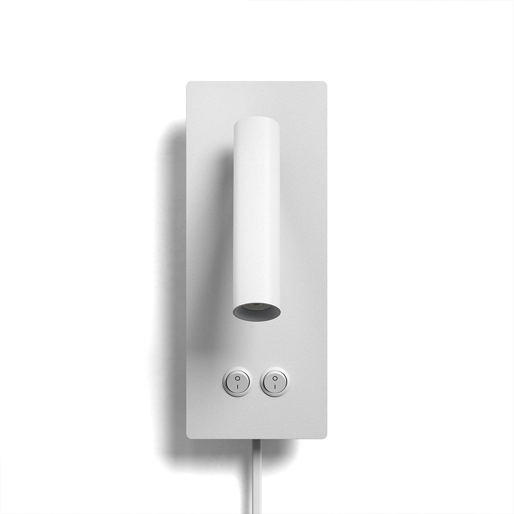 Lunavo | LED Wandlamp met Flexibele Leesarm – USB & Hardwired of Plug-in Bedverlichting