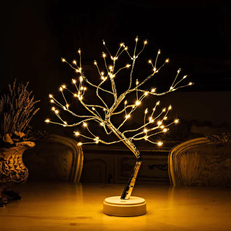 TreeGlow | Rustgevende Boomlamp met LED – Sfeervolle Lichtdecoratie voor Thuis of Kantoor