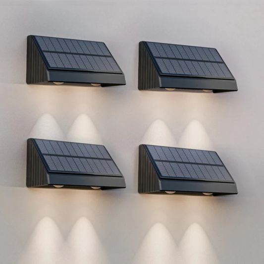 Daan - Solar LED Wandlamp met Downlight, Warm Licht, IP54 Waterdicht