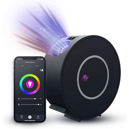 CosmiGlow | Galaxy Projector met Sterrenhemel & Kleureffecten – Draaibare 360° Lichtshow voor Slaapkamer of Relaxruimte