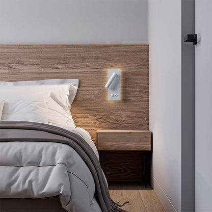 Lunavo | LED Wandlamp met Flexibele Leesarm – USB & Hardwired of Plug-in Bedverlichting