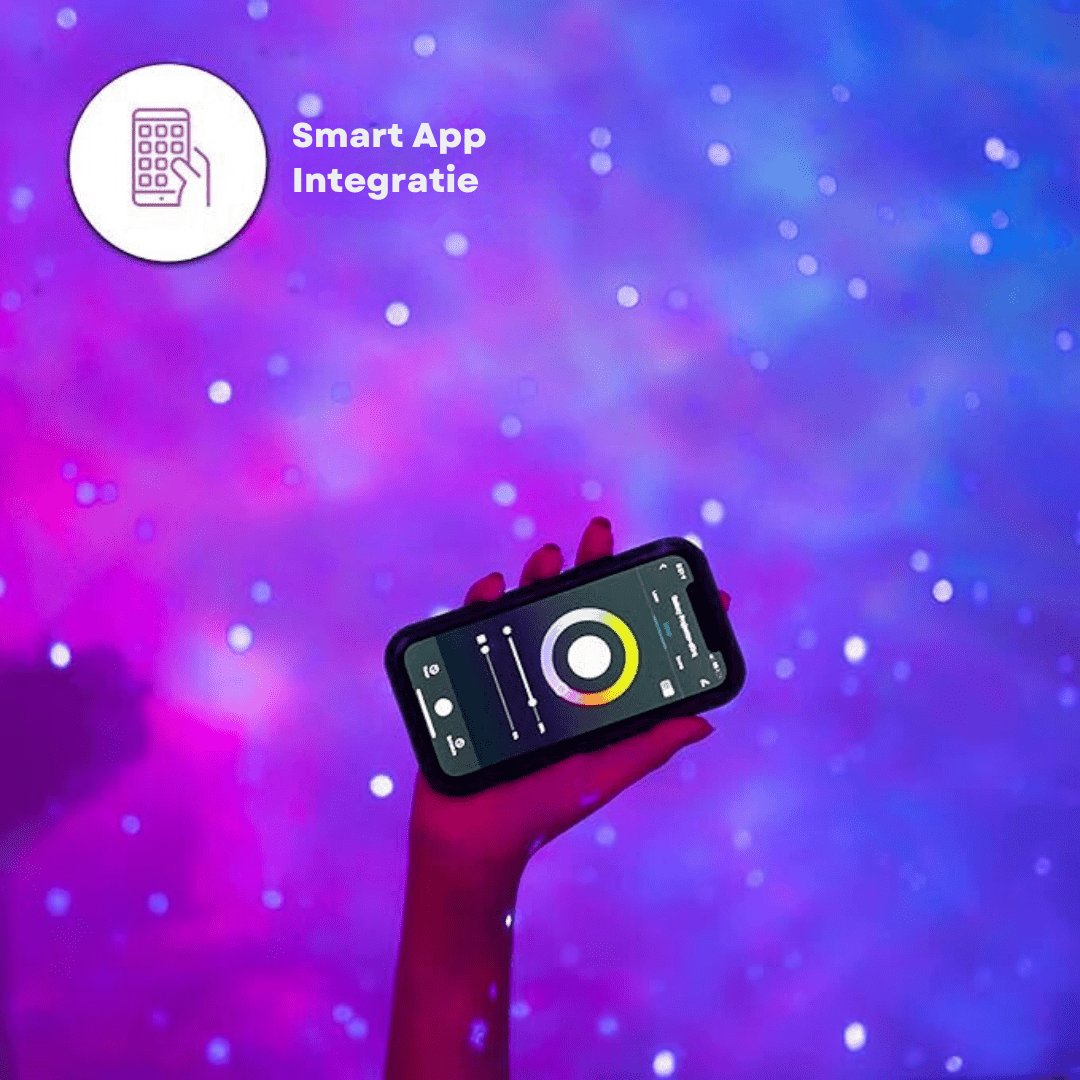 CosmiGlow | Galaxy Projector met Sterrenhemel & Kleureffecten – Draaibare 360° Lichtshow voor Slaapkamer of Relaxruimte