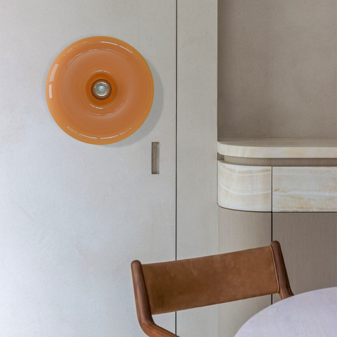 Thom - Elegante glazen wandlamp en tafellamp met LED