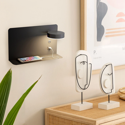 Kaye - Dimbare LED Wandlamp met USB-oplader