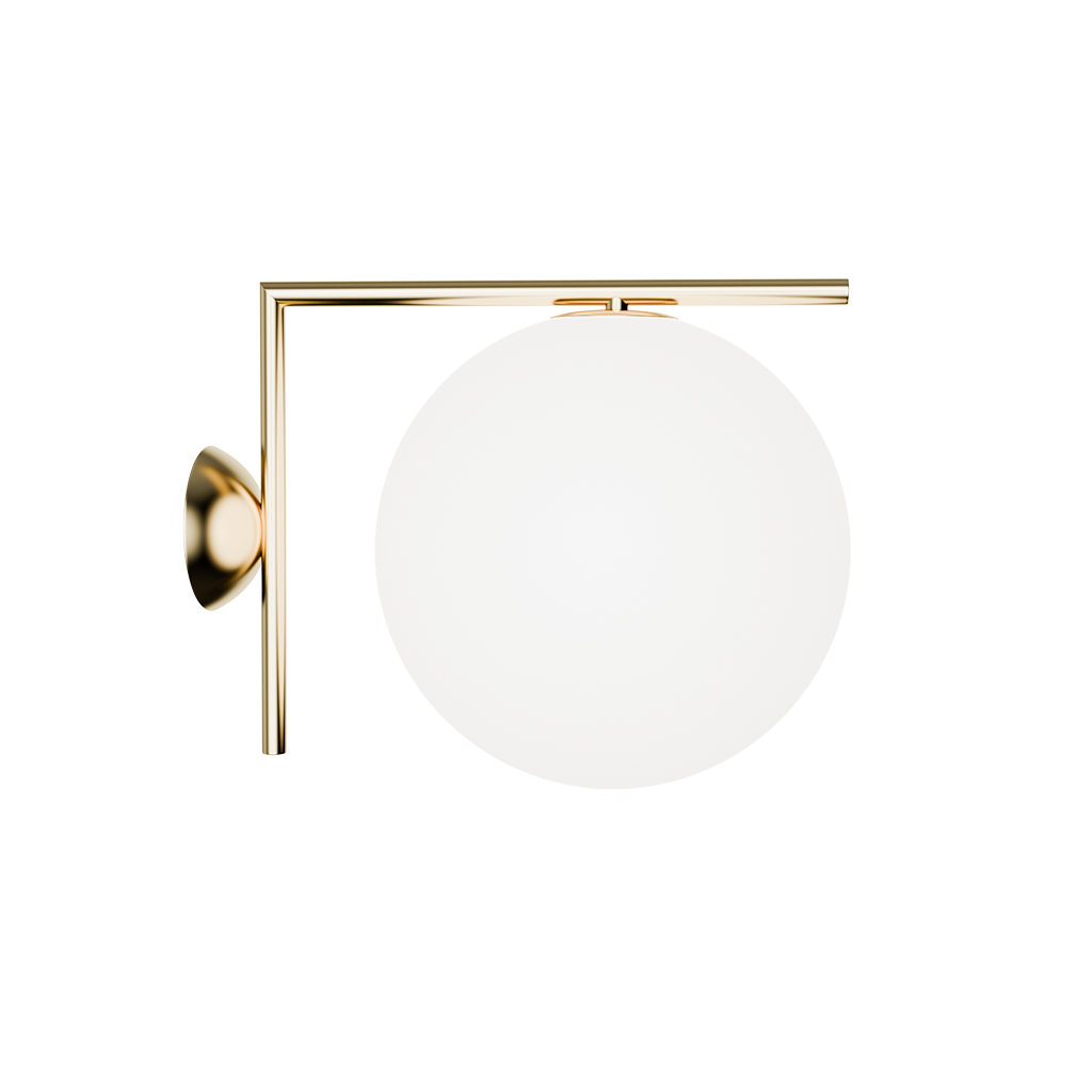 Opalune | Melkglazen Wandlamp – Opaal Bol in Messing, Zwart of Chroom voor Luxe Interieurs
