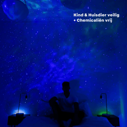 CosmiGlow | Galaxy Projector met Sterrenhemel & Kleureffecten – Draaibare 360° Lichtshow voor Slaapkamer of Relaxruimte