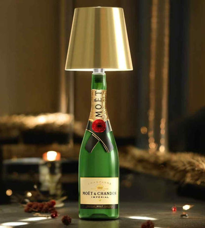 LuminaBottle | Luxe Oplaadbare Fleslamp – Warm LED Licht & USB-C Verlichting in Stijlvol Design