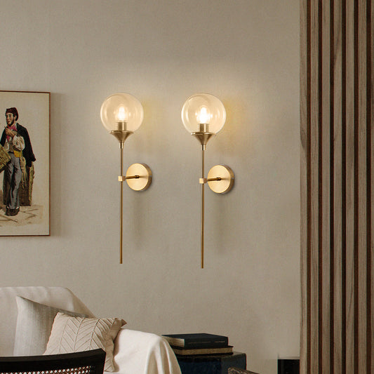 Maryam - Wandlamp met elegante glazen bol