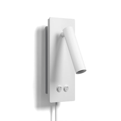 Lunavo | LED Wandlamp met Flexibele Leesarm – USB & Hardwired of Plug-in Bedverlichting