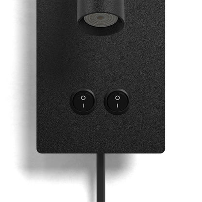 Lunavo | LED Wandlamp met Flexibele Leesarm – USB & Hardwired of Plug-in Bedverlichting