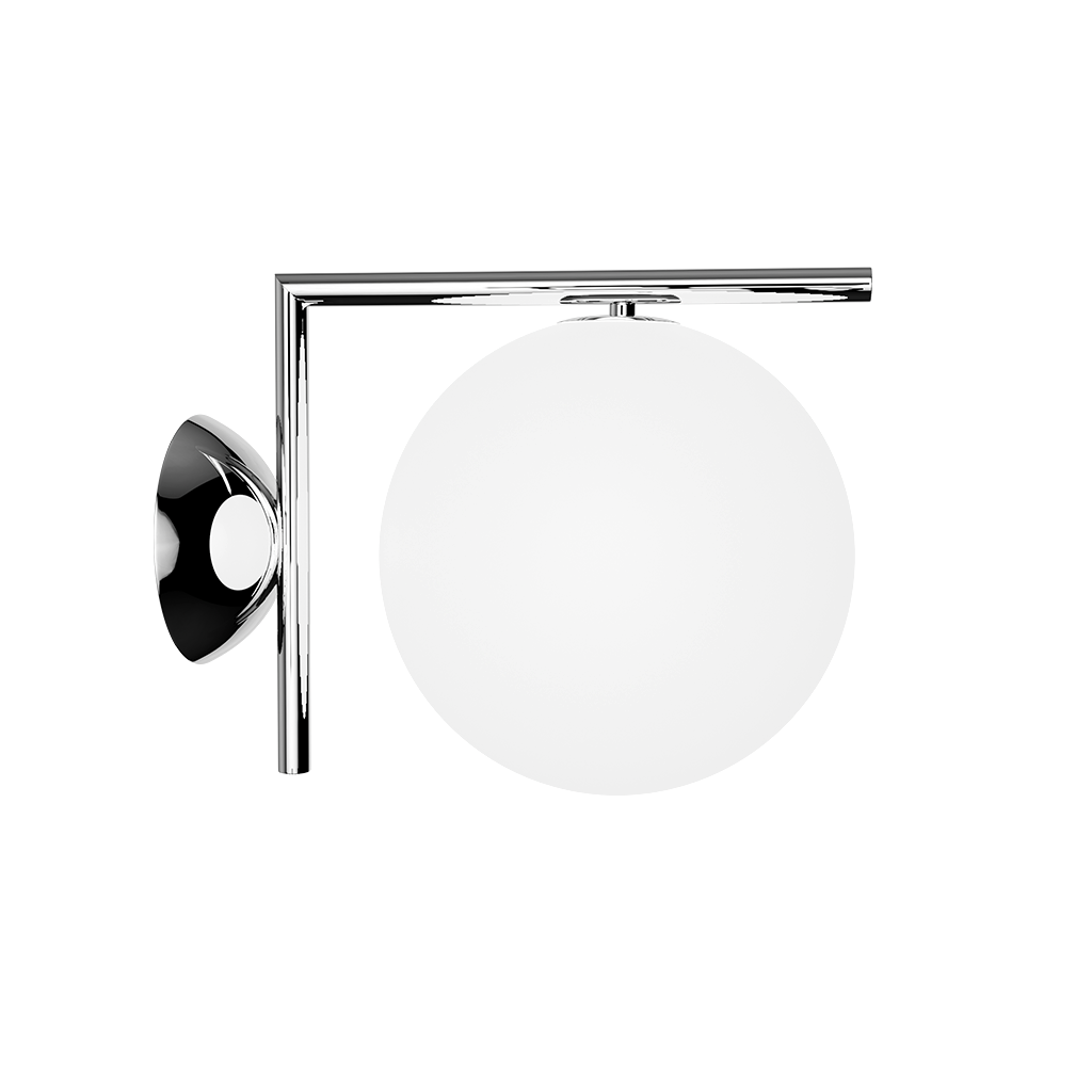 Opalune | Melkglazen Wandlamp – Opaal Bol in Messing, Zwart of Chroom voor Luxe Interieurs