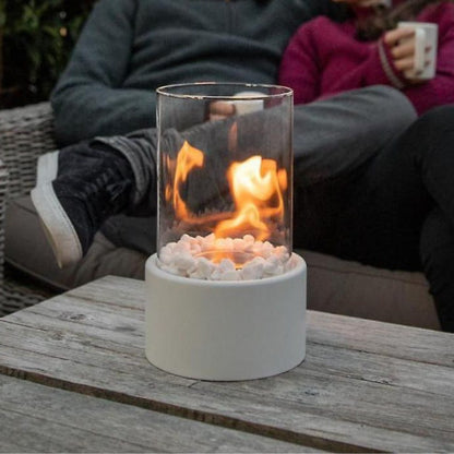 Flamora™ | Sfeervolle Olie Tafelhaard met Echt Vuur – Voor Avonden vol Warmte en Stijl