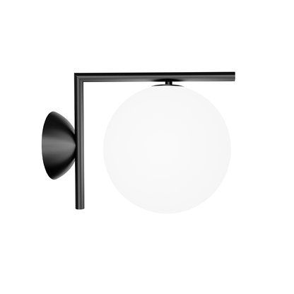 Opalune | Melkglazen Wandlamp – Opaal Bol in Messing, Zwart of Chroom voor Luxe Interieurs
