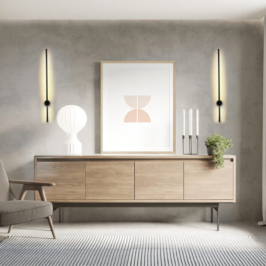 Perluxis™ | Minimalistische Wandlamp van Gelakt Aluminium – Dimbare LED met Afstandsbediening (3000K–6000K)