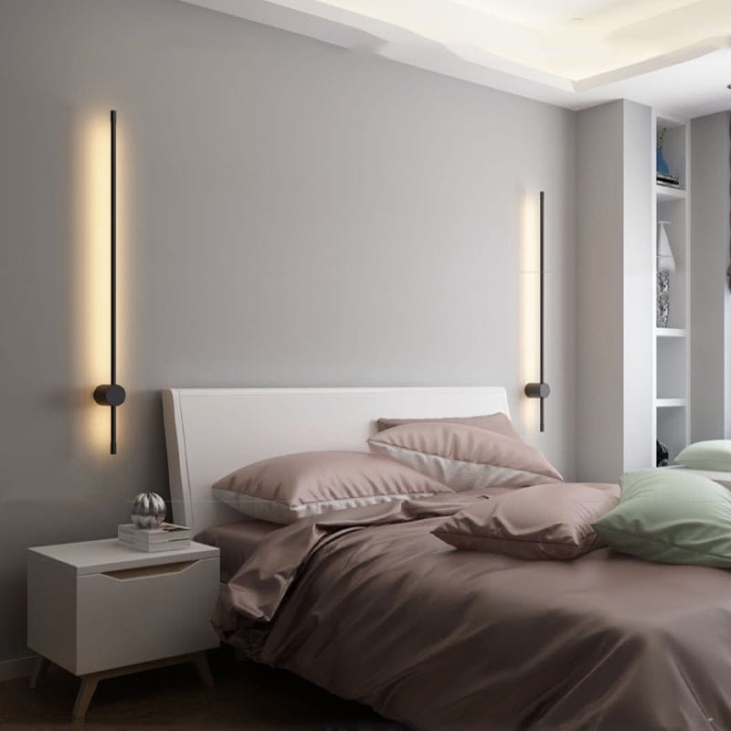 Perluxis™ | Minimalistische Wandlamp van Gelakt Aluminium – Dimbare LED met Afstandsbediening (3000K–6000K)