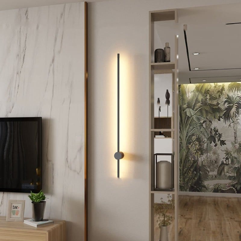 Perluxis™ | Minimalistische Wandlamp van Gelakt Aluminium – Dimbare LED met Afstandsbediening (3000K–6000K)