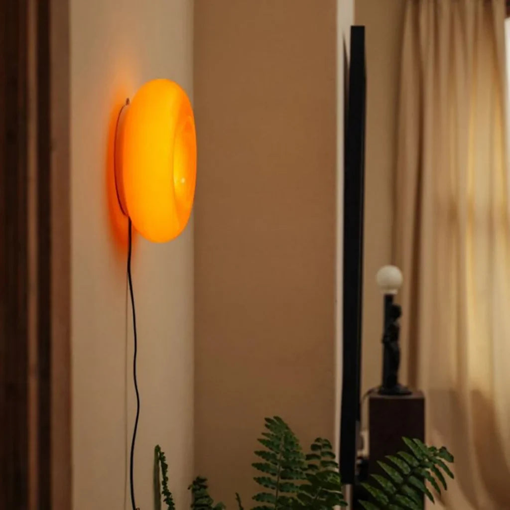 Thom - Elegante glazen wandlamp en tafellamp met LED